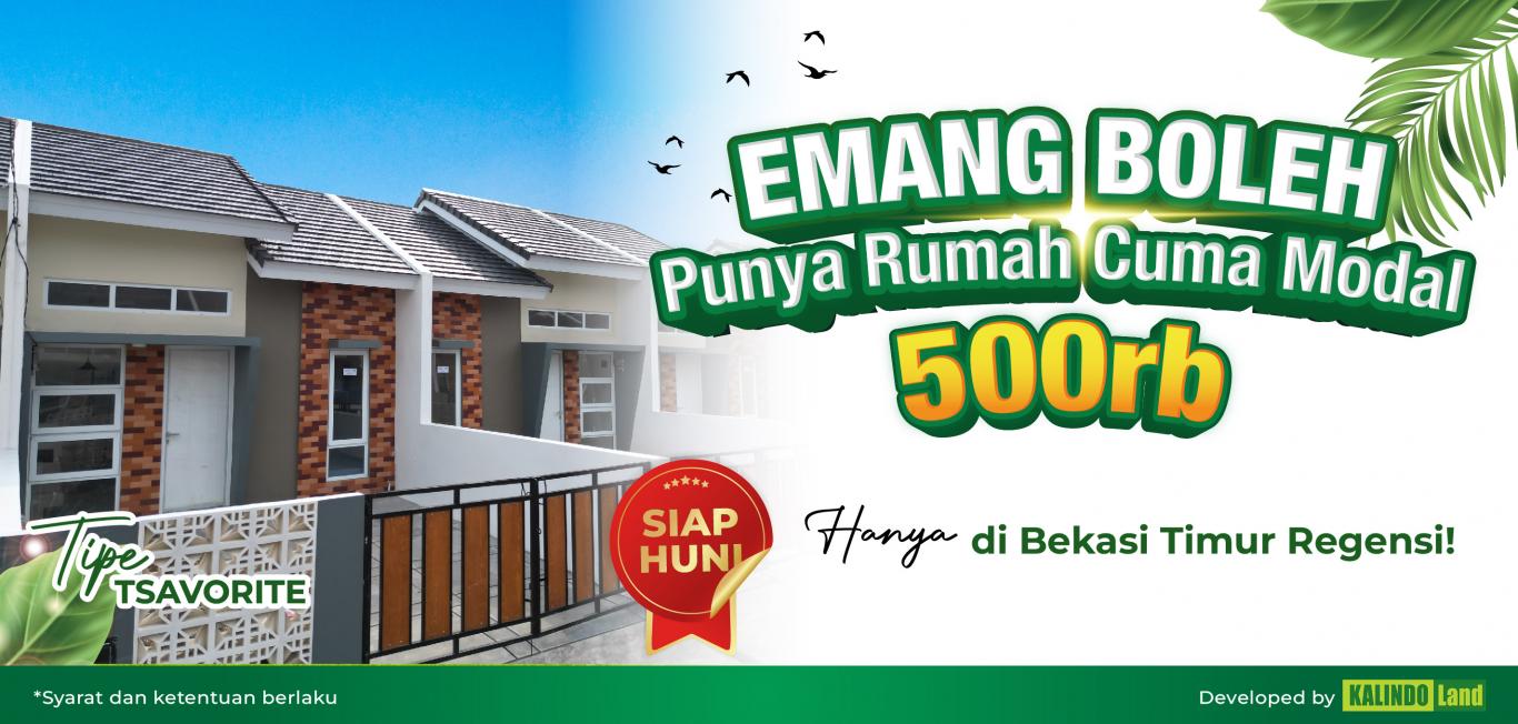 Bekasi Timur Regensi. Angsuran Mulai 2 Jutaan Per Bulan